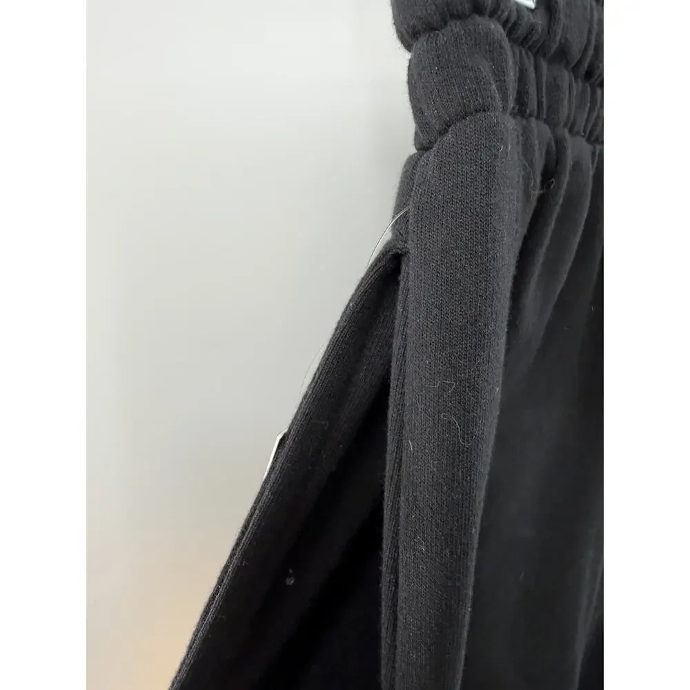 True Religion Men’s Elastic Waist Drawstring Black Joggers Gold Logo Small NWT